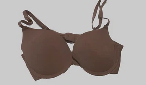 Danskin Intimates Bra 34B Brown Lightly Lined Wireless Comfort Stretch - Foto 1 di 4