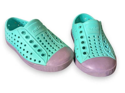 Native Jefferson Blue Purple Rubber Sneaker Shoes Toddler Kids Size C5 - Image 1 of 4