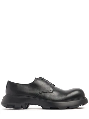ACNE STUDIOS Men's Black Leather Derby Shoes New - Image 1 of 4