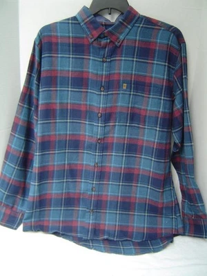 全新 男式 IZOD BIG&TALL POSEIDON/MULTI 彩色长袖法兰内尔衬衫 尺寸 XLT — 第 1/4 张图片