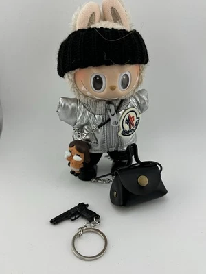 Chaqueta acolchada negra plateada Labu Clothes 🖤 Crybaby 🖤 Conjunto (sin muñeca) Foto 1 de 3