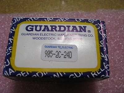 GUARDIAN ELECTRIC RELAY # 905-2C-24D NSN: 5945-00-121-4874   905-2C-24DC - Image 1 of 2