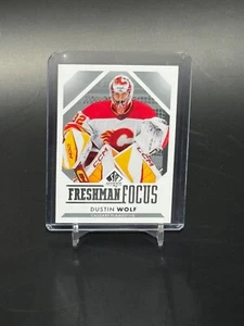 2023-24 SP Authentic #FF-39 Dustin Wolf Freshman Focus Rookie Calgary - Picture 1 of 2