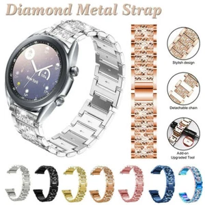 Women Bling Watch Band Metal Strap For Samsung Galaxy Watch 42mm/Watch 3 41mm - Picture 1 of 18
