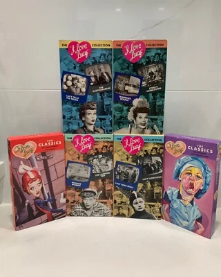 Fair Condition VHS Tapes I Love Lucy (Lot of 6 Tapes) - Image 1 of 4
