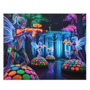 Puzzle 500-Piece Neon Nymph Laser Tag Arena - Picture 1 of 4