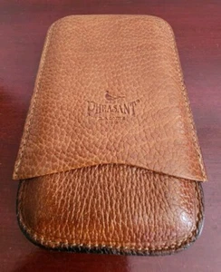 FUNDA DE CIGARROS DE CUERO FAISÁN DE R.D GOMEZ (HASTA 4). TAN. ESPAÑA. EXCELENTE ESTADO - Imagen 1 de 9
