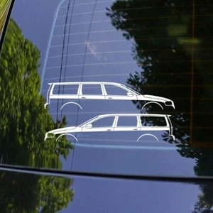 2x Car Station Wagon Silhouette Decal Stickers for Volvo V70 T5 2nd gen - Picture 1 of 3