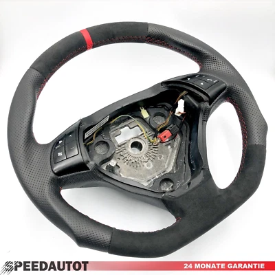 Ricambio Piatto Alcantara Volante Nuovo per Fiat Grande Punto Lederlenkra Rosso - Bild 1 von 3