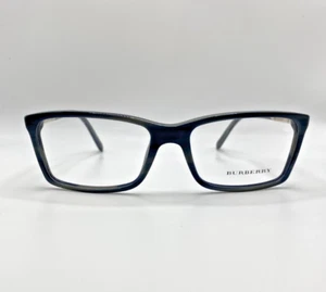 Burberry B 2139 3401 Blue Striped Plastic Optical Eyeglasses Frame 54-16-140 - Picture 1 of 5