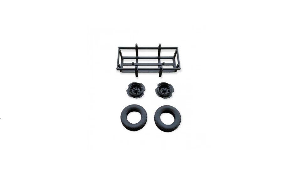 Tekno | 81564 Stepframe Trailer Double Spare Wheel Rack 1:50 Scale Truck Parts - Image 1 of 1
