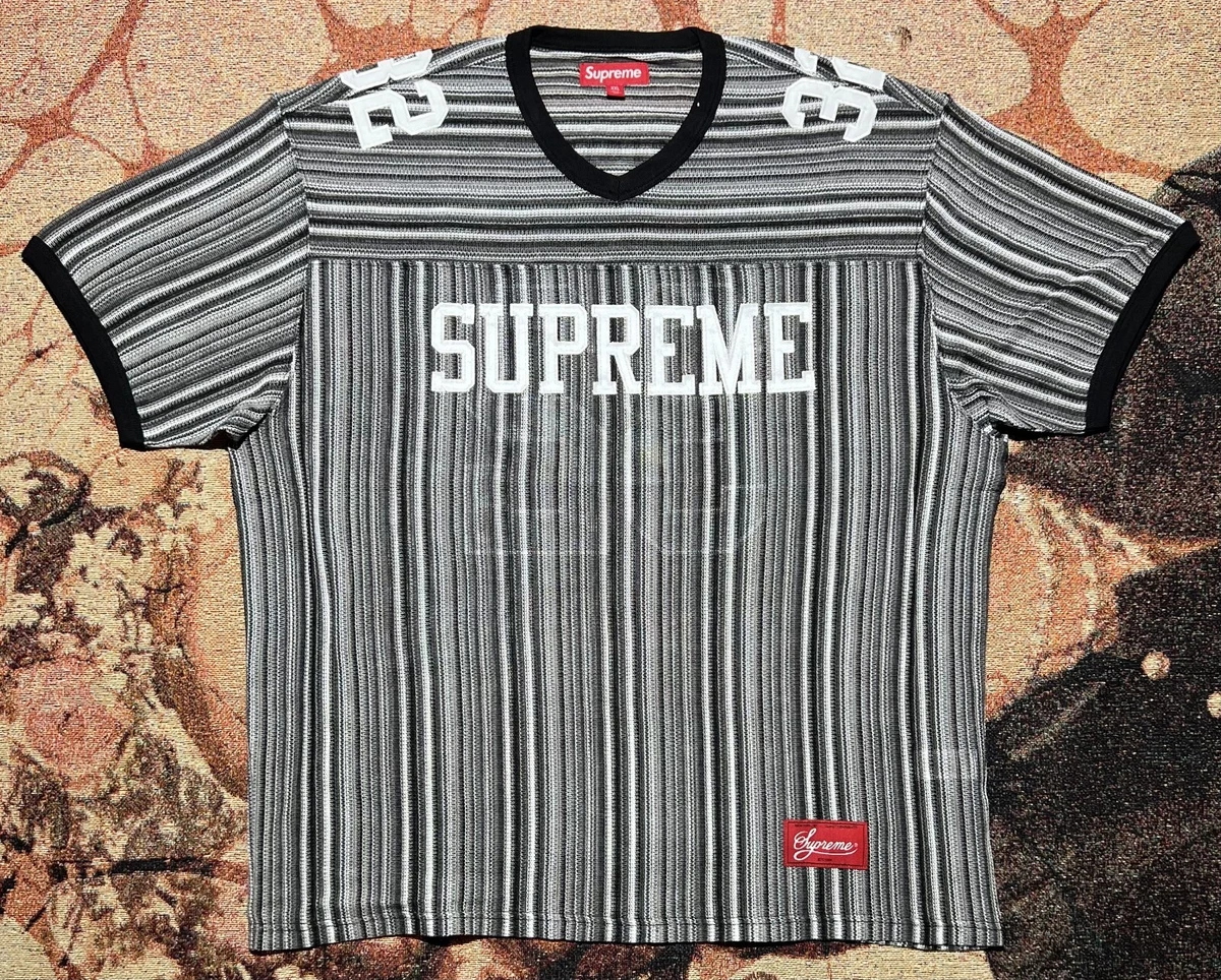 Supreme Open Knit Football Top Black Size XXL Brand New | eBay