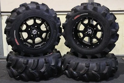 KIT DE LLANTAS HONDA RANCHER 420 SRA 25" VERDUGER ATV Y COBRA NEGRAS SRA1CA Foto 1 de 4
