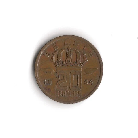 1954 Belgie - 20 Centimes - 667 Cover