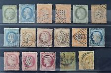 France Collection lot of 17 Ceres and Napoleon Early stamps - Used