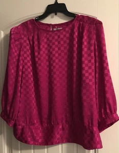 Argenti Blouse Top  Women’s 22 Pink Vintage Long Sleeve - Picture 1 of 3