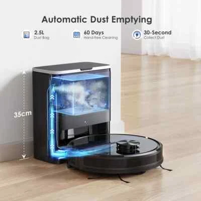 Lubluelu SL60 Plus Laser Robot Vacuum Cleaner with Mop & 2.5L Self-Empty Station - Image 1 of 4