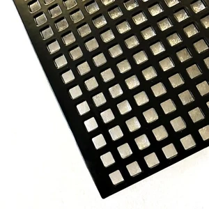 Stahl Verzinkt Lochblech Farbig Schwarz QG5-8 Stahl 1,5mm dick - Bild 1 von 2