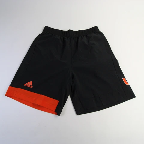 Miami Hurricanes adidas Aeroready Athletic Shorts Men's Black/Orange New Cover
