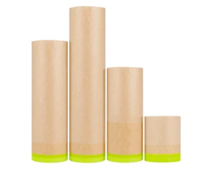 Masking Paper Automotive Paint Paper Roll with Tape Assorted Sizes 4 Rolls - Picture 1 of 6