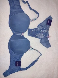 NWT NEW $240 Prima Donna Bra/Panties Women's Size EU-80E/38 Lavender Color L@@K! - Picture 1 of 9