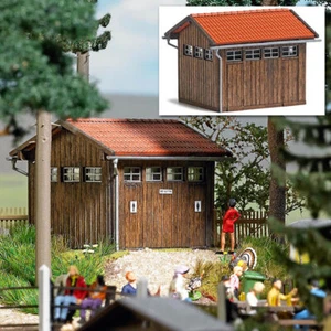 Busch 1586 HO Scale Wooden Restroom -- Kit - 2-3/8 x 2 x 1-3/4" 6 x 5 x 4.4cm - Picture 1 of 1