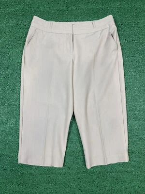 Nuevo Worthington Para Mujer Talla 8P Pantalón Pierna Pequeño Calce Moderno Beige Vestido Pantalones Foto 1 de 4