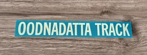 Large OODNADATTA TRACK Vintage Wooden Sign ~ Shabby Chic Retro Home Gift - Picture 1 of 3