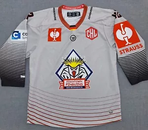 Maglia Fischtown Pinguini Bremerhaven Hockey League CHL hockey su ghiaccio DRAGERMAN XL - Foto 1 di 17