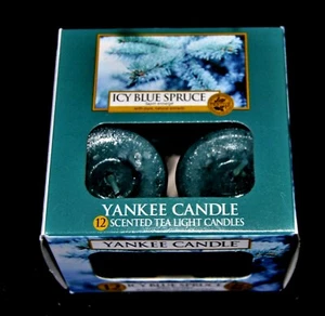 Yankee Candle Alpine Christmas Collection TEELICHTER,  ICY BLUE SPRUCE,  Selten - Picture 1 of 1
