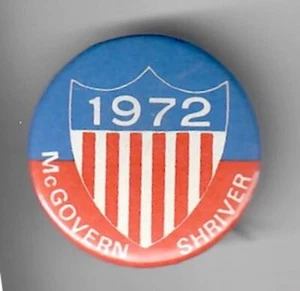 Violonchelo McGovern Shriver botón de campaña presidencial de 1972 de 1,25" - Imagen 1 de 1