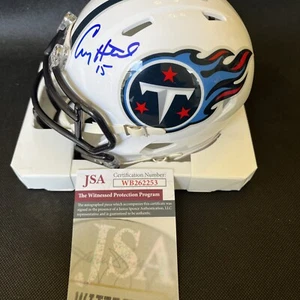 Craig Hentrich Tennessee Titans Auto Signed Mini Helmet ~ JSA COA - Picture 1 of 5