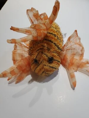 Webkinz by Ganz Lionfish Plush Orange Black Fish Plush - Image 1 of 4