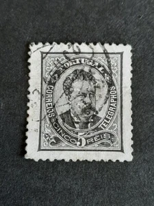 Portugal 1884 Scott #58 King Luiz 5r used 2015 SCV $3.50 - Picture 1 of 2