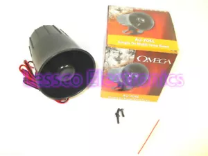 Omega AU-70SL 128db Super Loud Car Alarm Siren Car 12 Volt 2 Wire  - Picture 1 of 2