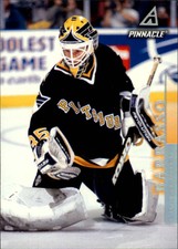 1997-98 Pinnacle Penguins Hockey Card #76 Tom Barrasso