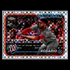 2024 Topps Chrome Update X-Fractor - USC189 Eddie Rosario - Washington Nationals - Picture 1 of 2