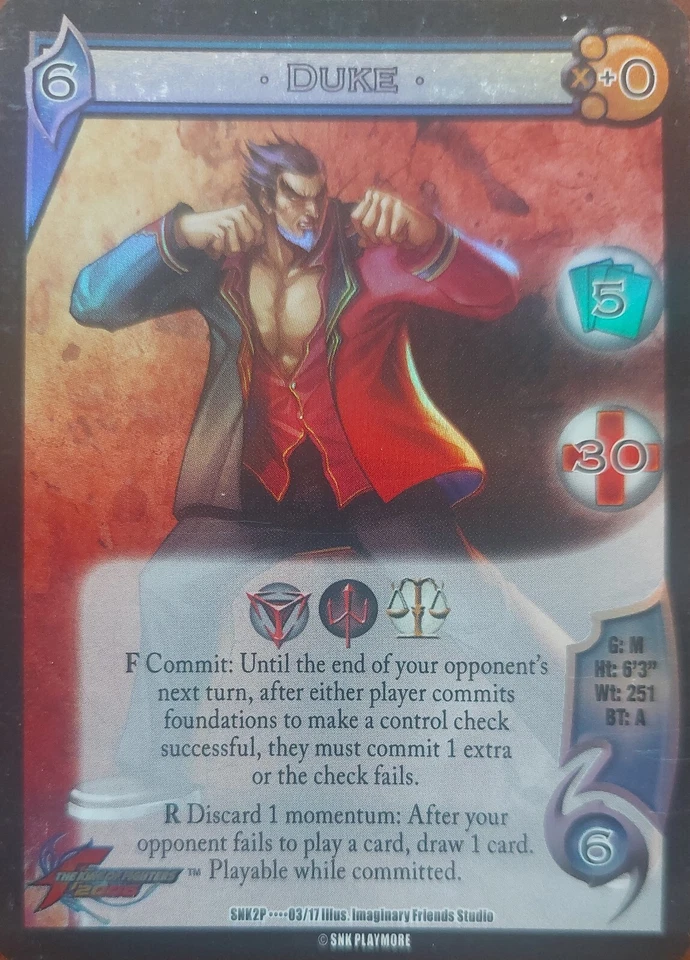 universal fighting system King of Fighters 2006 Promo *Duke* SNK2P - Image 1 of 1