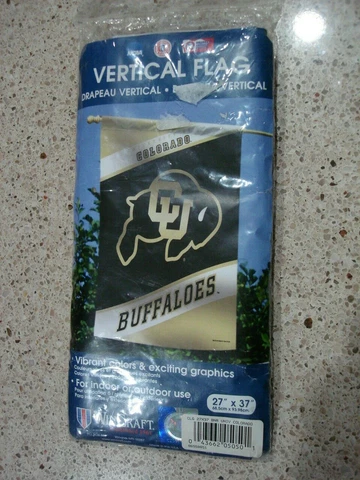 NEW WinCraft "UNIVERSITY OF COLORADO CU DENVER"  27" X 37" Vertical Flag Cover
