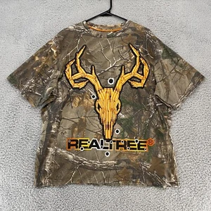 Realtree Camo Shirt Mens XL Hunting Shooting Deer Graphic Grunge Camouflage - Picture 1 of 10