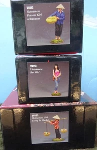 king &country VN112/113 /085 54mm Vietnamese civilians 3 figs 2020 MIB oop - Picture 1 of 2