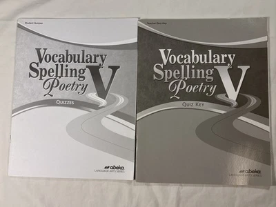 Abeka Vocabulary Spelling Poetry V Student Quizzes & Quiz Key - Image 1 of 3