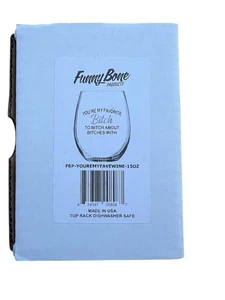 Funny bone Gift Wine Glass You’re My Favorite Bitch To Bitch About Bitches With - Picture 1 of 1