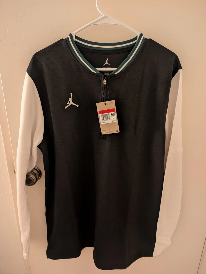 Nike Jordan Dri Fit Football Men's 1/4 Zip Pullover FN7486-610 Size Small