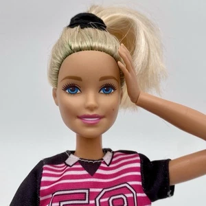 Made to Move Soccer Millie Barbie #DVF69 Doll Articulated Outfit READ - Picture 1 of 12