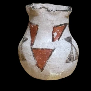 Acoma Pueblo Keramik Schüssel Indianer Mini Glas 2,5" NM Polychrom Mitte Cent - Bild 1 von 9