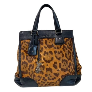 CELINE Leopard Pony Hair Top Handle Bag - Picture 1 of 16