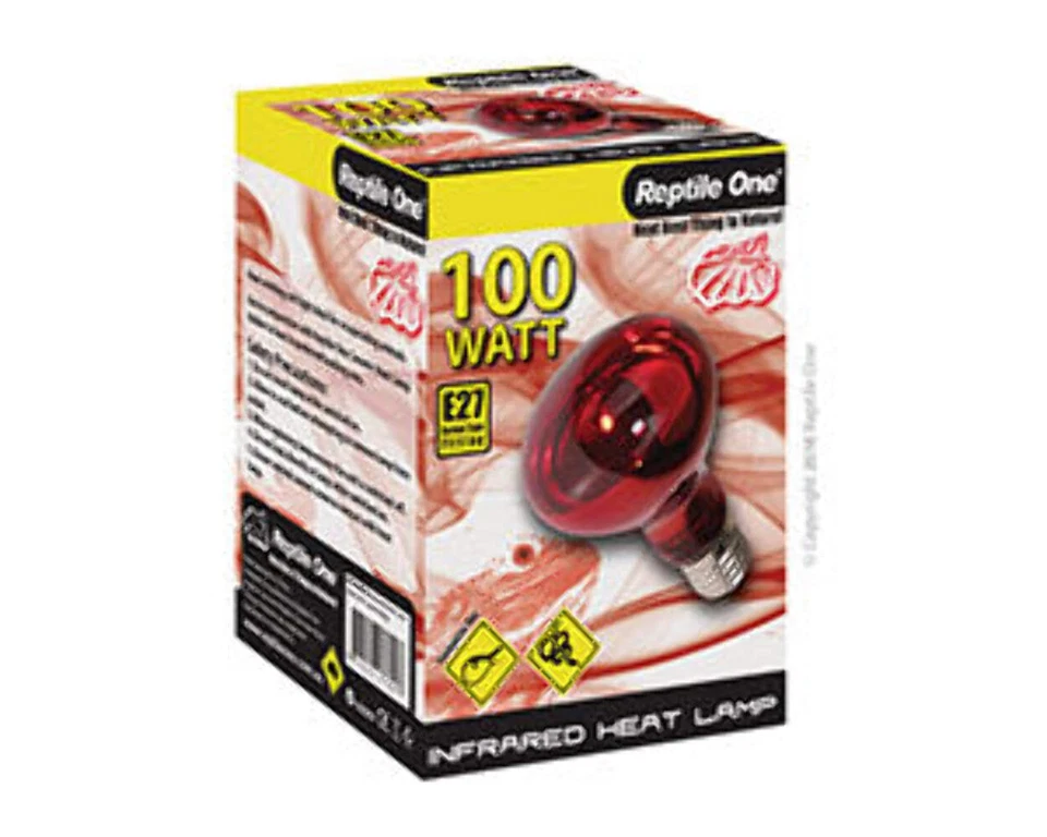Reptile One Infrared Heat Lamp 100w Basking Globe - image 1 of 1