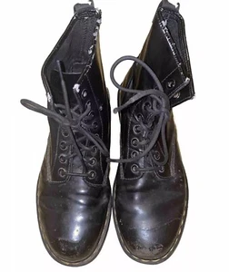 Dr. Martens Stiefel Herren Größe 10 Schwarz Schnürung Combat Distressed AW004 Air Wair - Bild 1 von 18