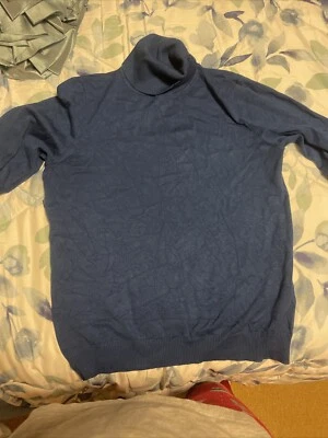 Suéter de cuello alto azul real Foto 1 de 4